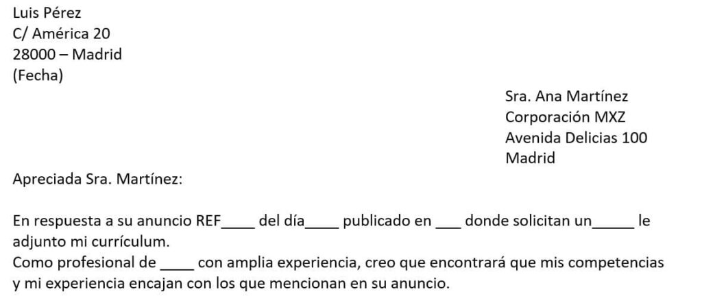 Carta de Presentación